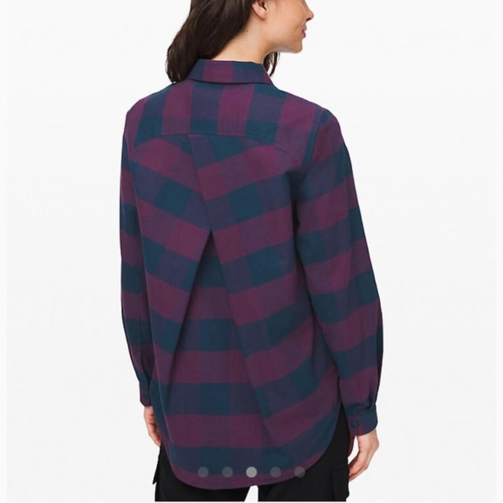 Lululemon Full Day Ahead Shirt Flannel - Picture 5 of 5